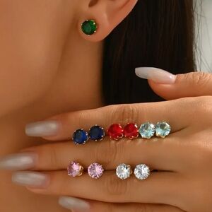 6 Pairs Of Earrings Set